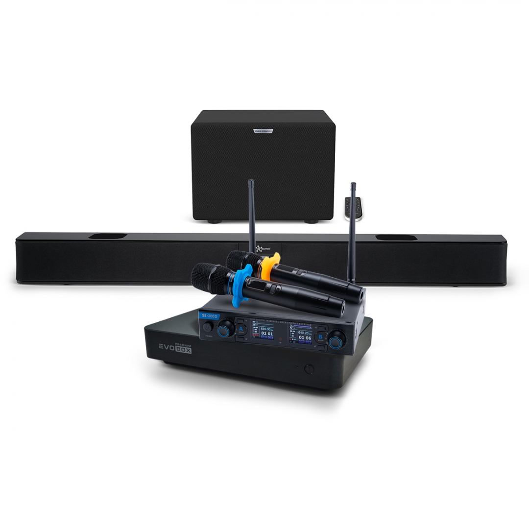 Hi-End караоке-система EVOBOX Premium + EvoSoundBar (саундбар с караоке) в Фрязино
