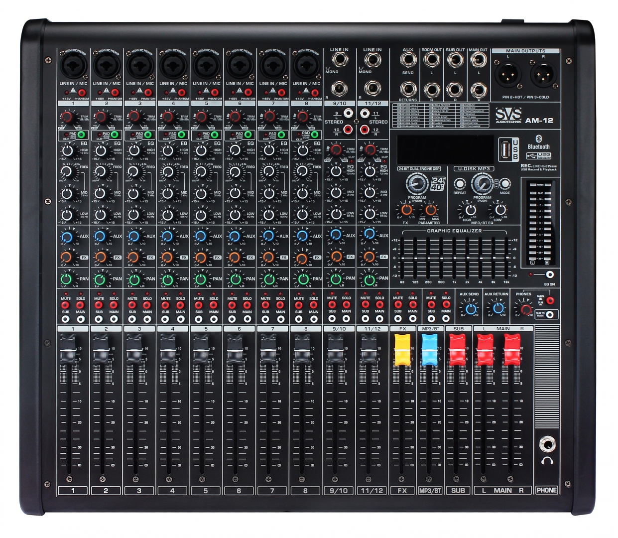 SVS Audiotechnik mixers AM-12 Микшерный пульт аналоговый, 12-канальный в Фрязино