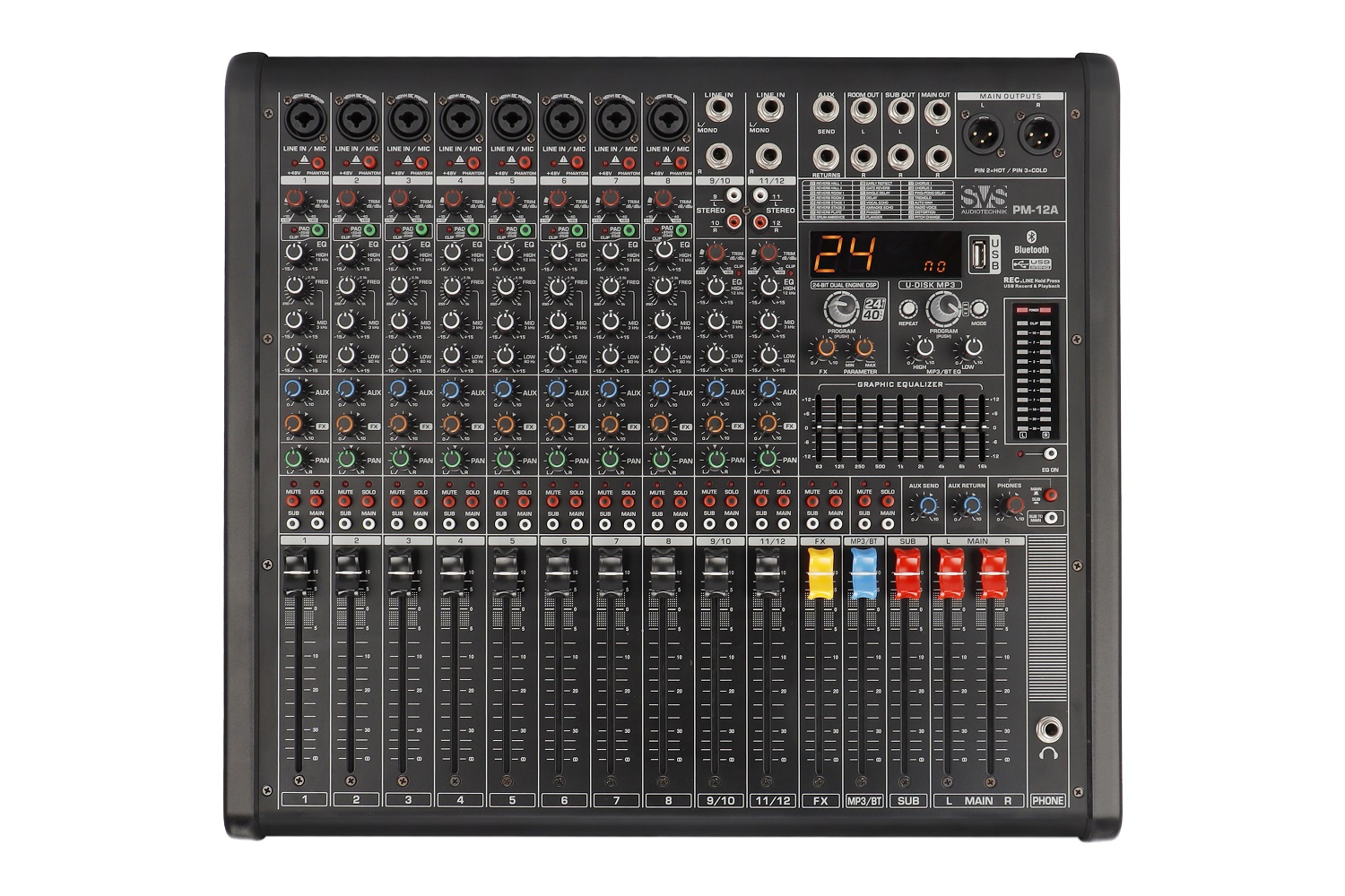 SVS Audiotechnik mixers PM-12A Активный аналоговый микшерный пульт, 12-канальный в Фрязино